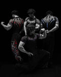 T-shirt Men's Dark Gothic Print Muscle Tee High Elasticity And Quick Drying Exercise For Bodybuilding